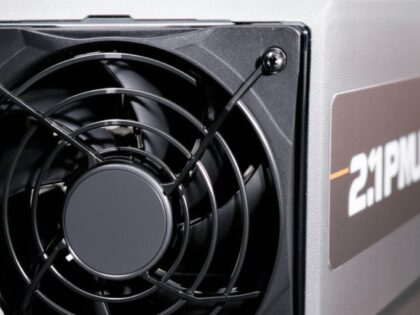 Antminer S21 XP mining rig.
