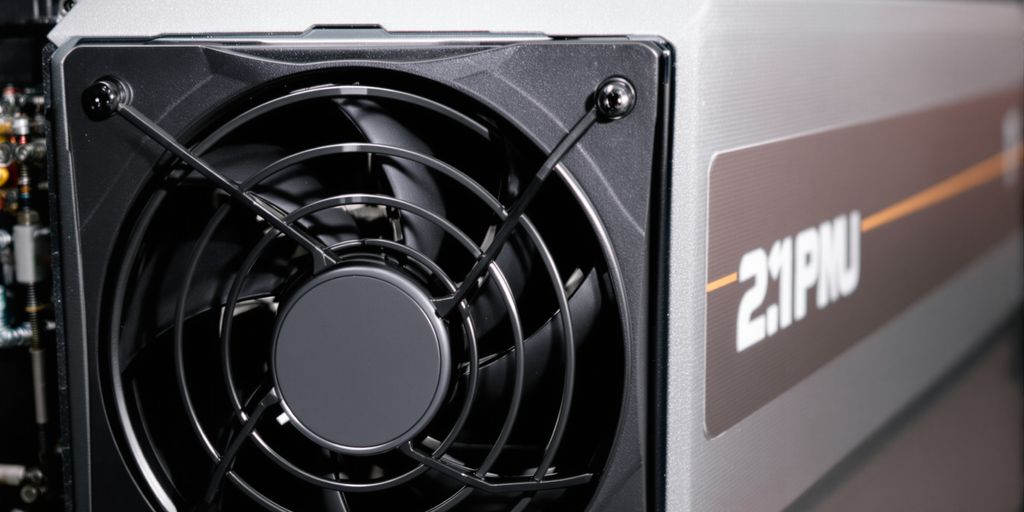 Antminer S21 XP mining rig.